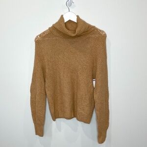 Abound Brown Knit Turtleneck Sweater